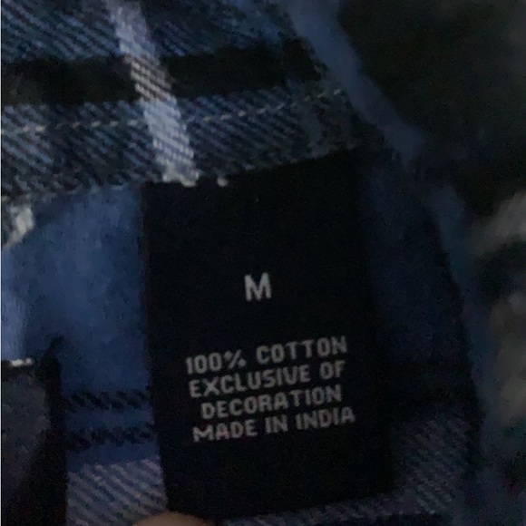 Blue Plaid Button Up - Picture 4 of 5